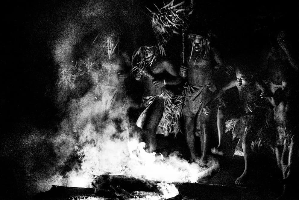 Sacred Fire Ceremony by Joxe Inazio Kuesta Garmendia — canvas wall art