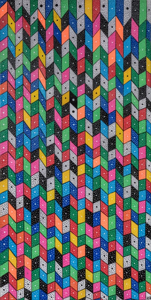 Colorful Chevron Pattern by Lorenzo A Roe — canvas wall art