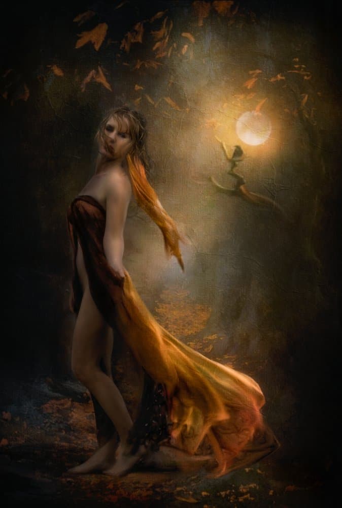 Moonlit Forest Fairy by Charlaine Gerber — canvas wall art