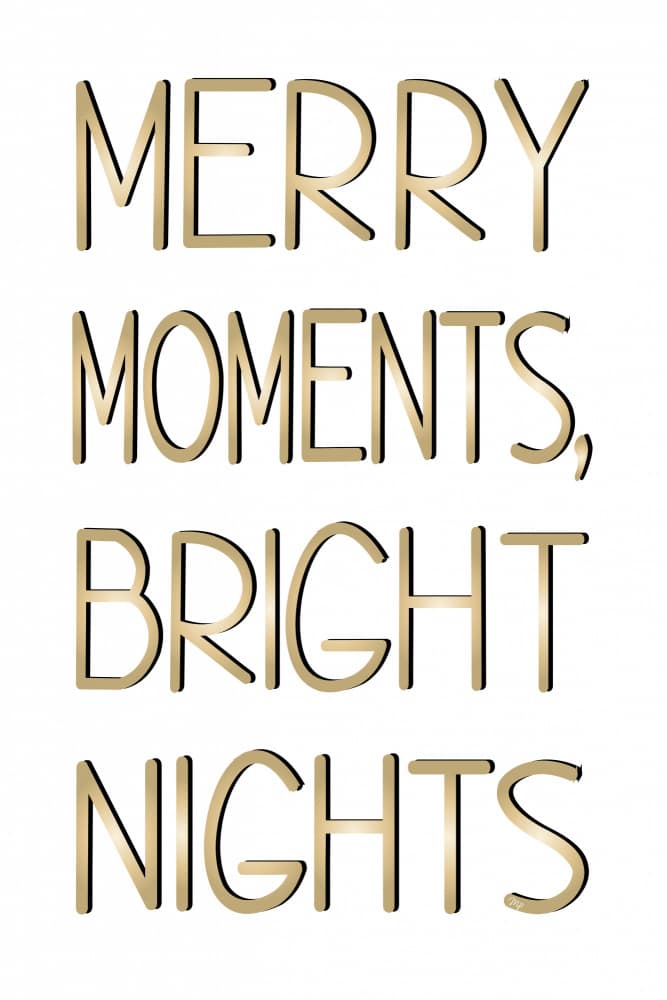 Merry Moments Bright Nights by Martina — canvas wall art