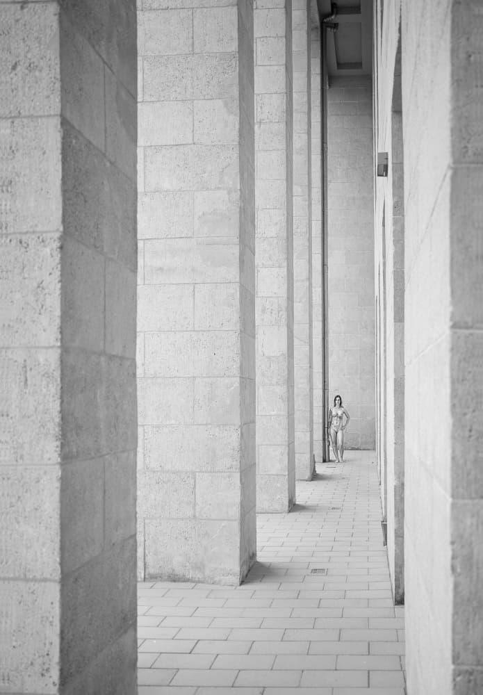 Architectural Solitude by Michael Allmaier — canvas wall art