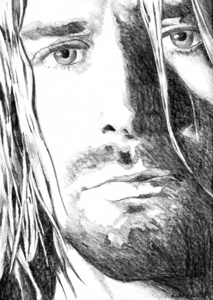 Portrait Silhouette Art Drawing Sketch 18 by Kulik — canvas wall art