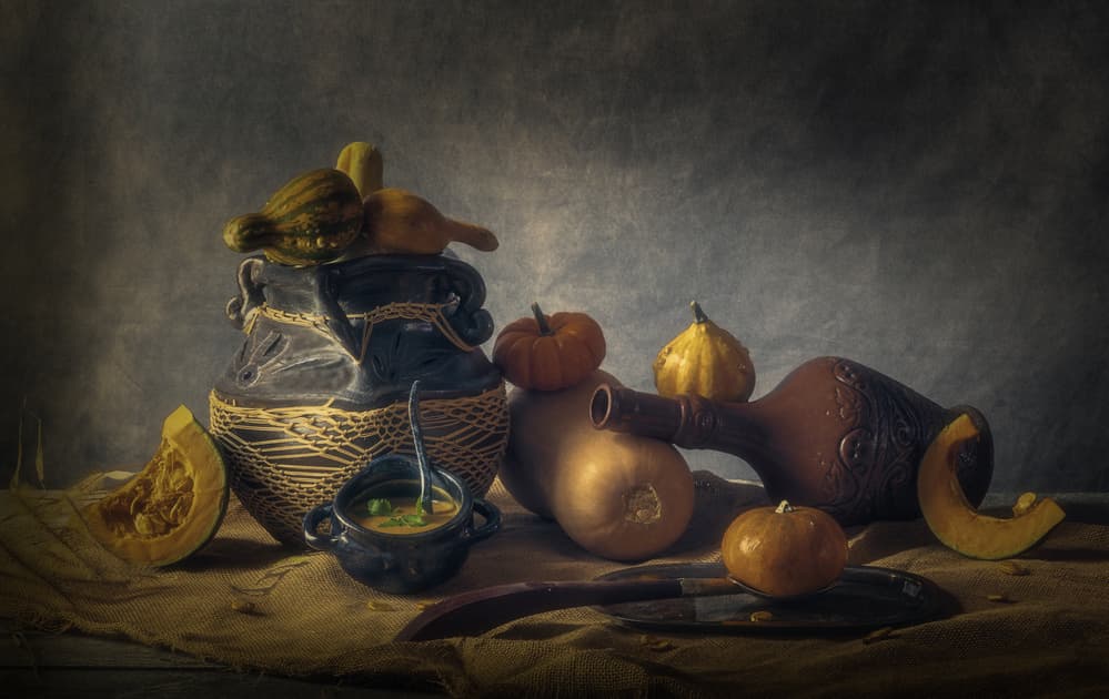 Moody Autumn Harvest by May G — canvas wall art