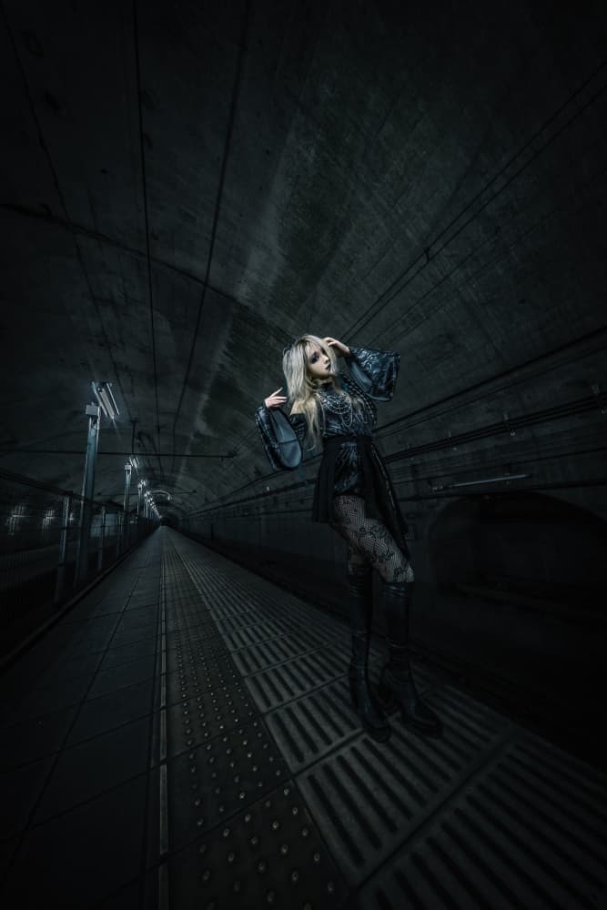Gothic Tunnel Woman by KOIKI — canvas wall art