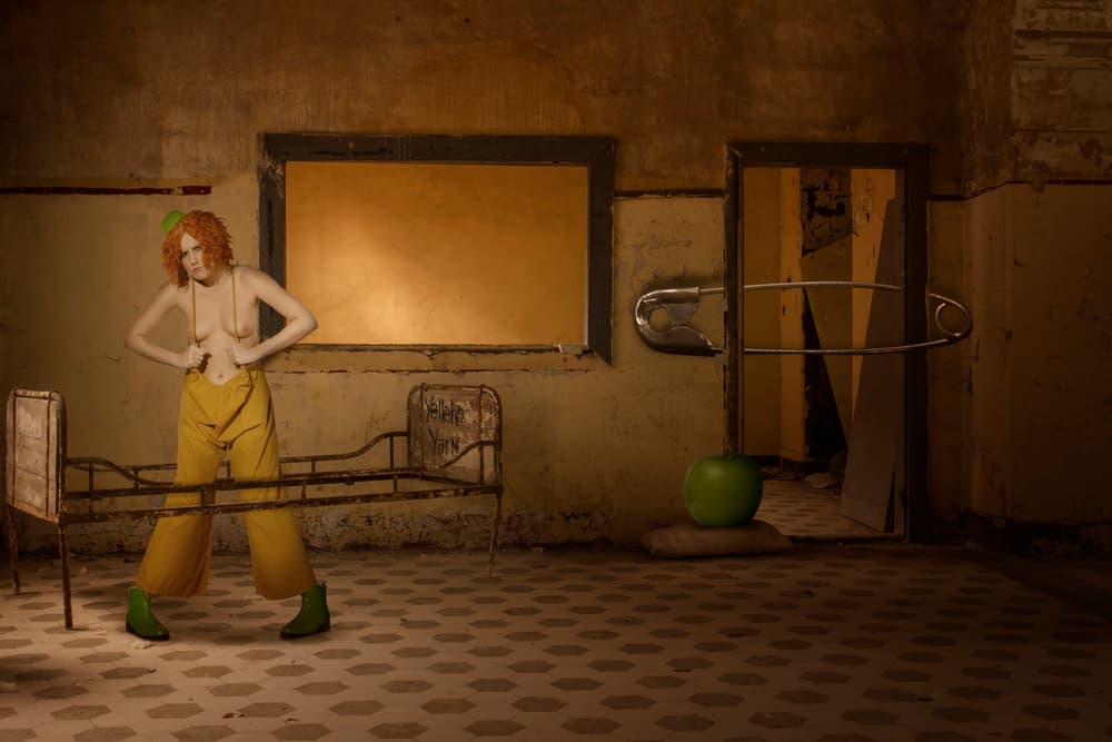 Surreal Clown Woman by Christine von Diepenbroek — canvas wall art