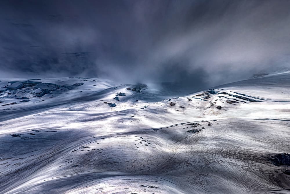 Dramatic Winter Glacier by Liguang Huang — canvas wall art