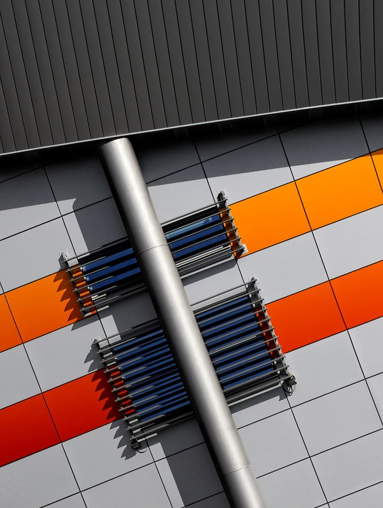 Modern Solar Facade by Tomasz Buczkowski ( Tomush ) — canvas wall art