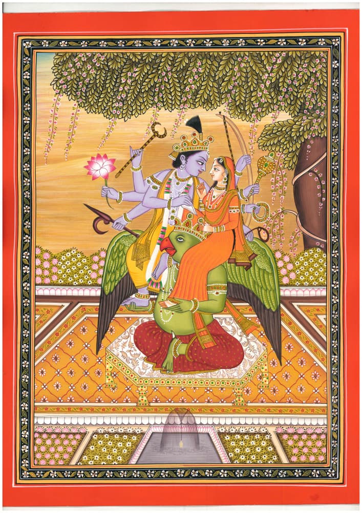 Hindu Deities on Garuda by IMAGINEERS STUDIO — canvas wall art