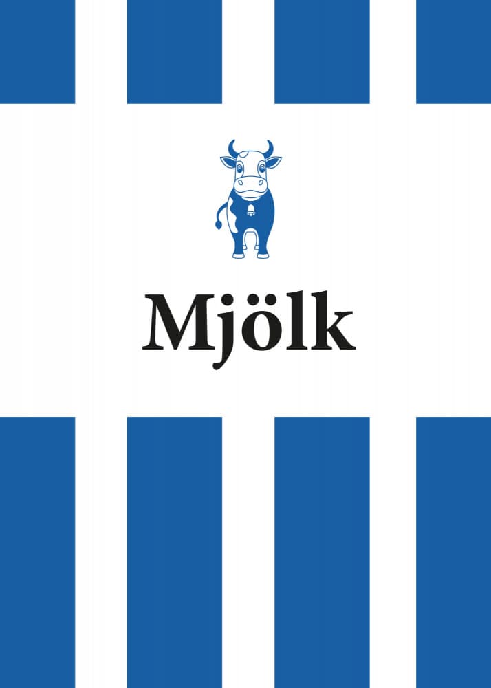 Whimsical Blue Milk Cow by Andreas Magnusson — canvas wall art