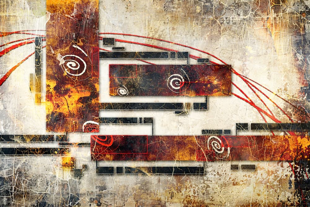 Artwork With Features of a Blend of Textures 42 by Rafal Kulik — canvas wall art