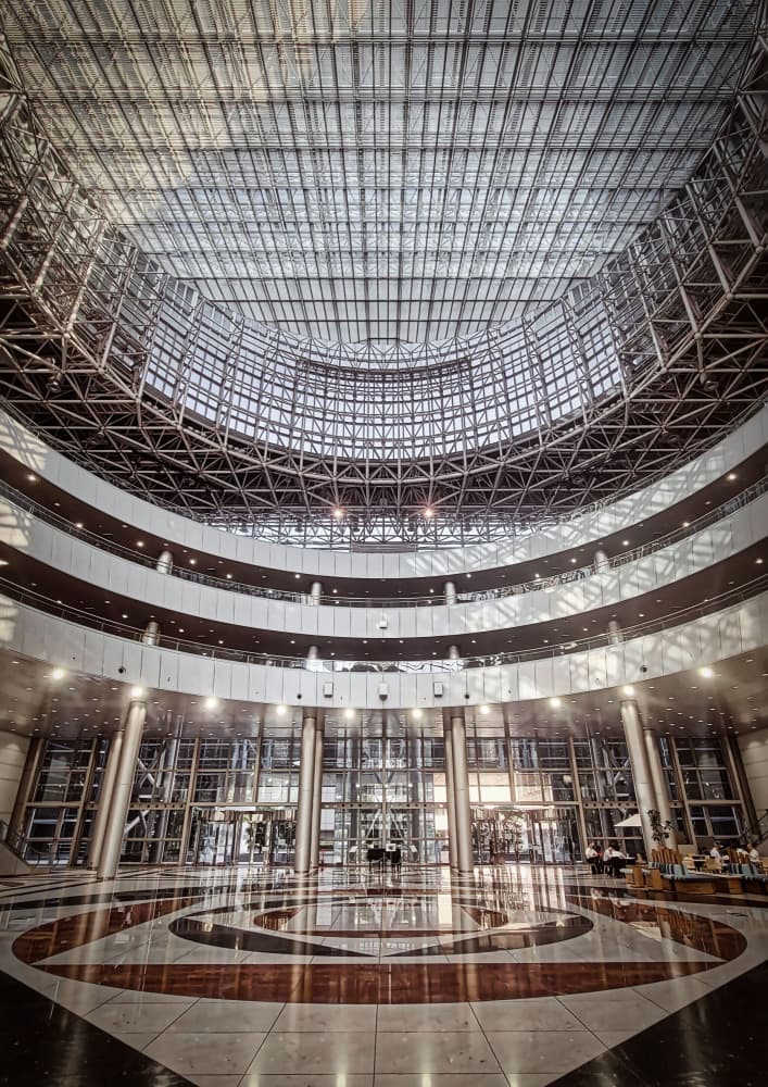 Grand Atrium Architecture by 大山 儀高 — canvas wall art