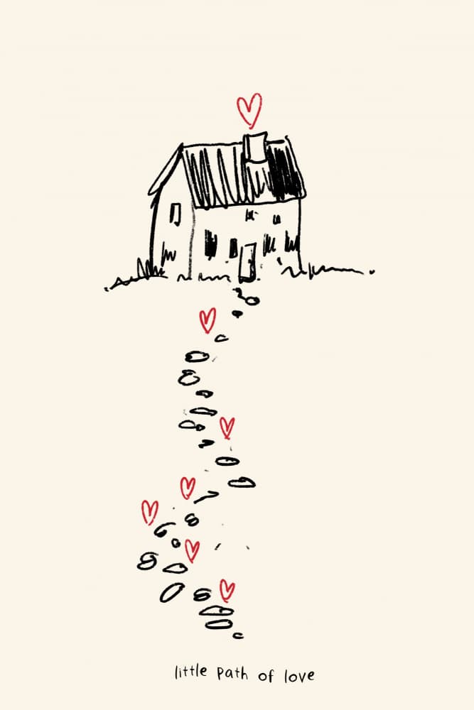 Little Path Of Love by Treechild — canvas wall art