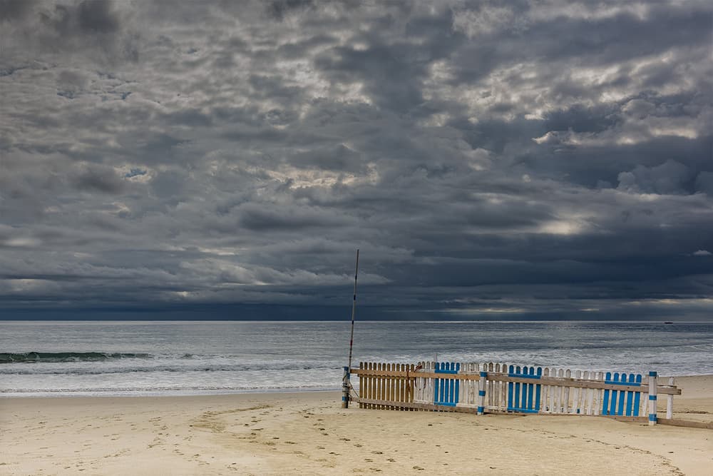 Coastal Clouds Fishing by Roberto Marini — canvas wall art