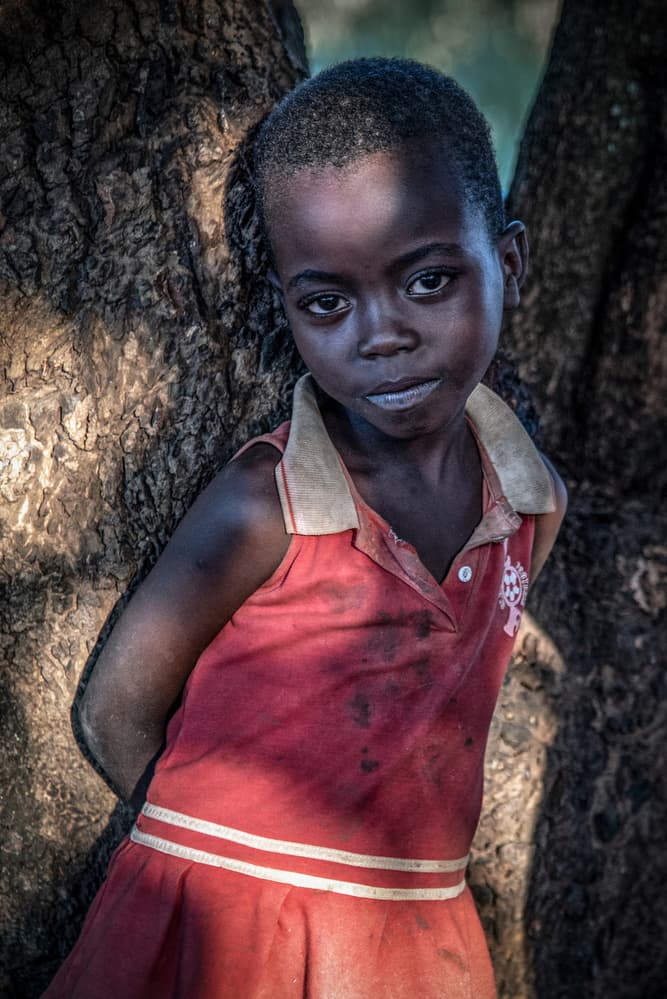 Soulful African Girl by Linda Wride — canvas wall art