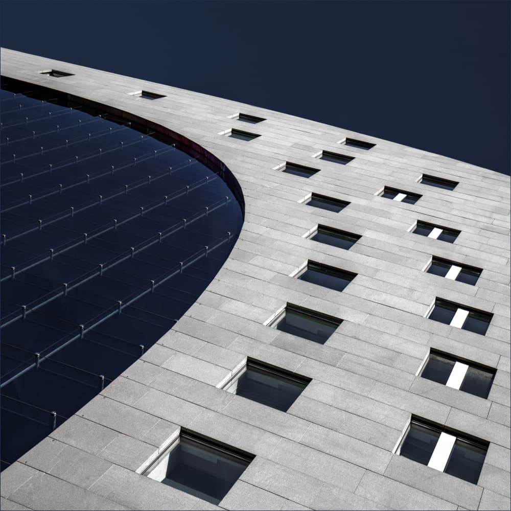 Modern Building Lines by Gilbert Claes — canvas wall art