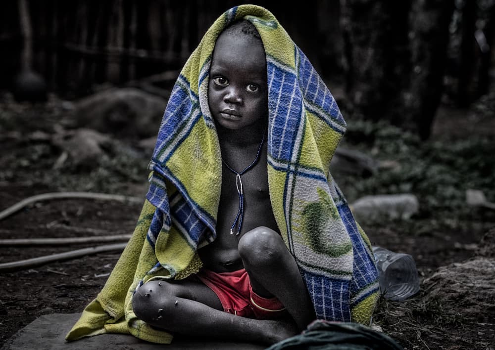 Pensive Child Gaze by Joxe Inazio Kuesta Garmendia — canvas wall art