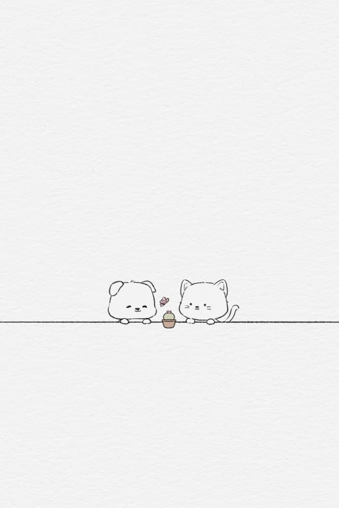 Puppy and Kitten Cupcake by Xuan Thai — canvas wall art