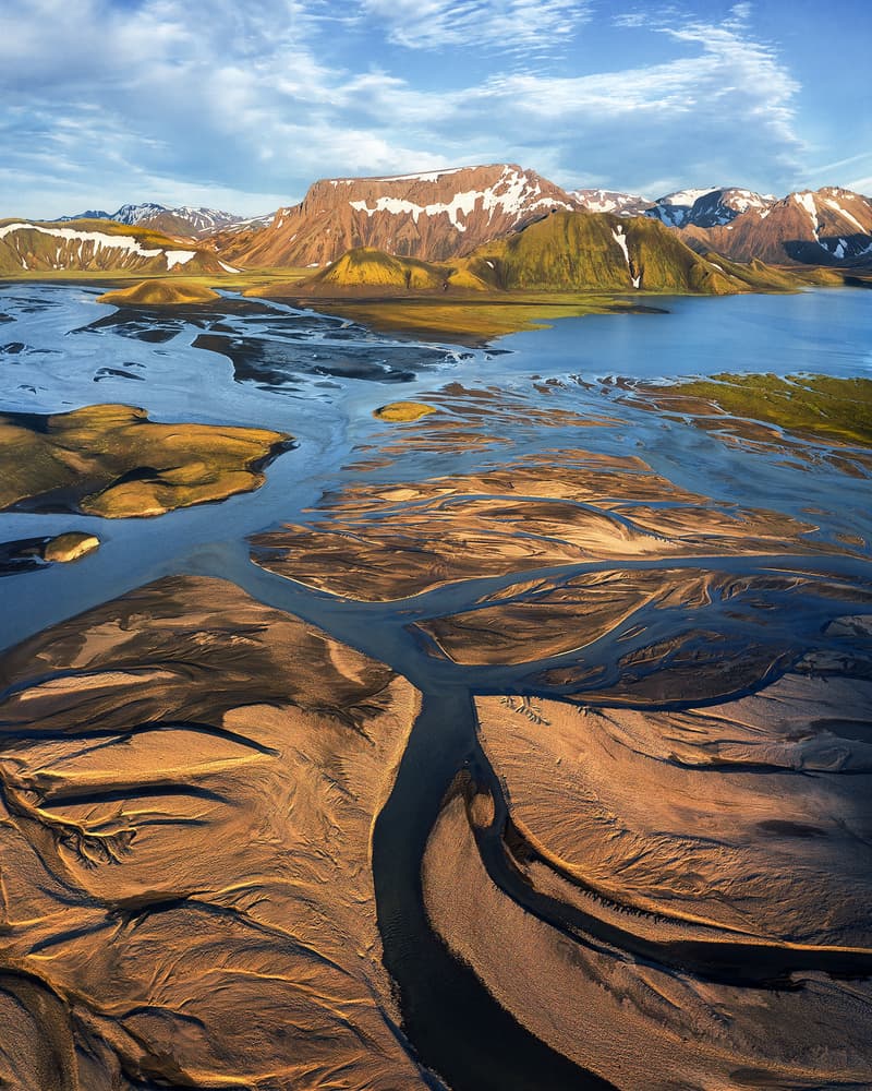 Glacial River Valley Landscape by Daniel Gastager — canvas wall art