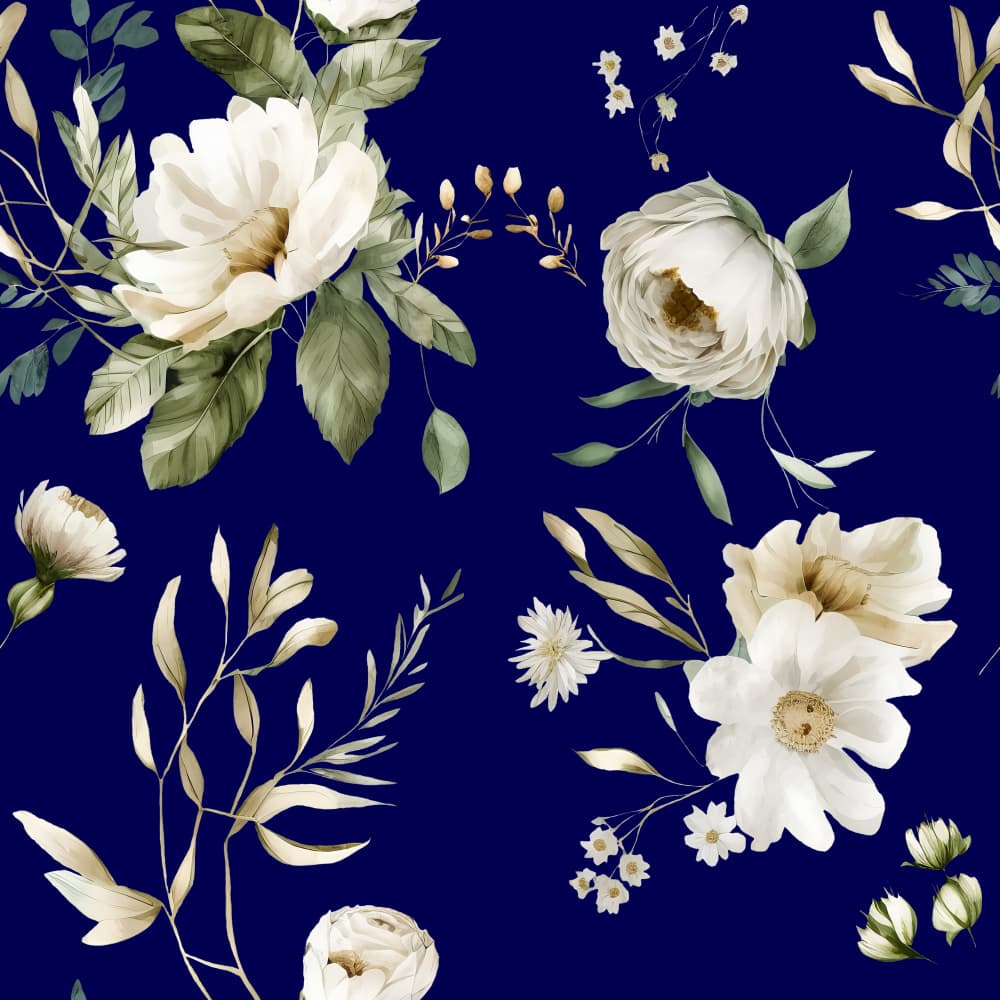 Elegant White Blooms by Bilge Paksoylu — canvas wall art