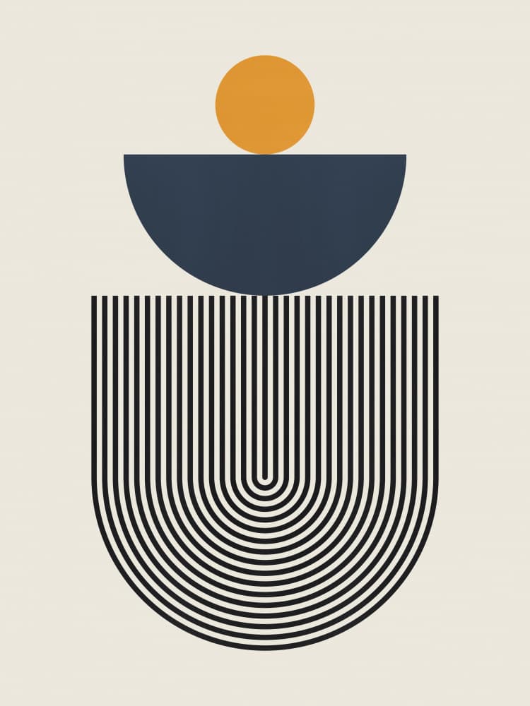 Modern Geometric Balance by Vitor Costa — canvas wall art