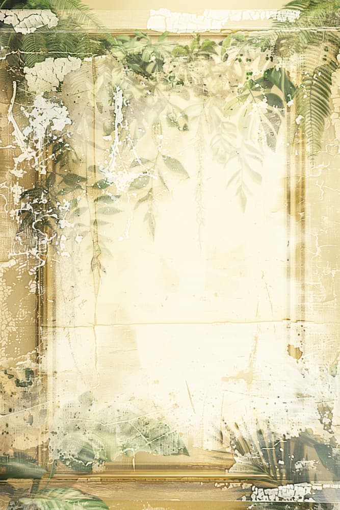 Faded Botanical Frame by Rafal Kulik — canvas wall art