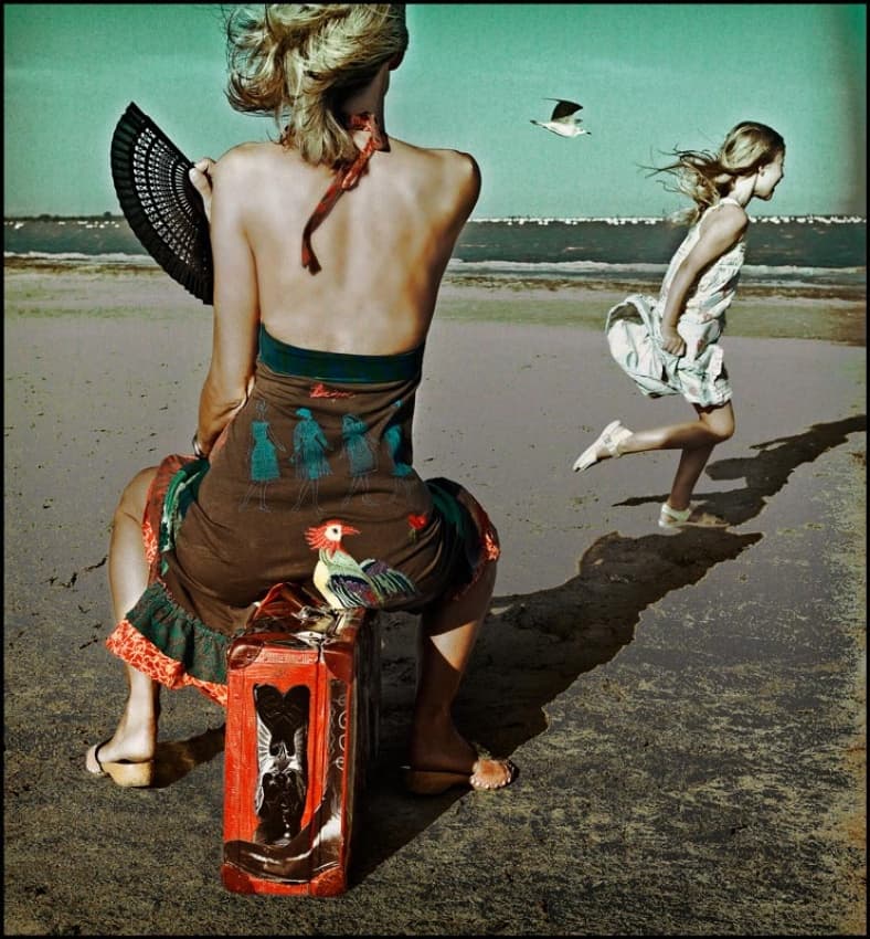 Beach Escape Moment by ambra — canvas wall art