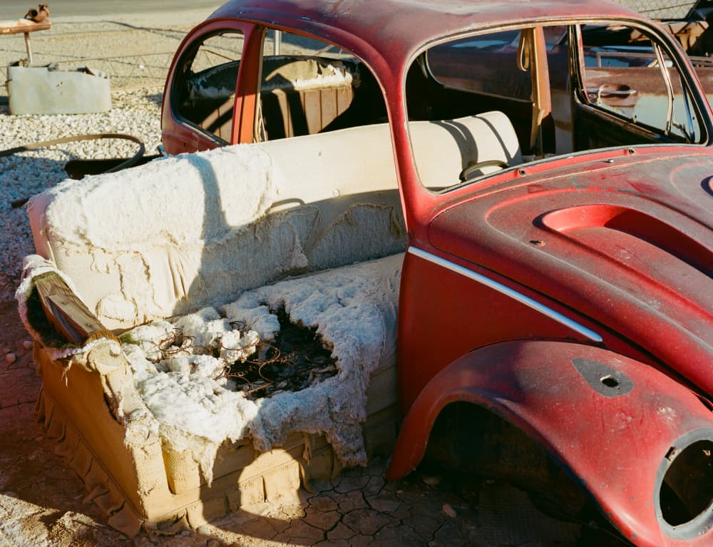 Abandoned Desert Car by Bethany Young — canvas wall art