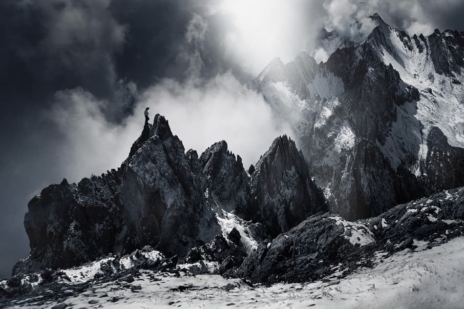 Solitary Summit by Nicolas Schumacher — canvas wall art