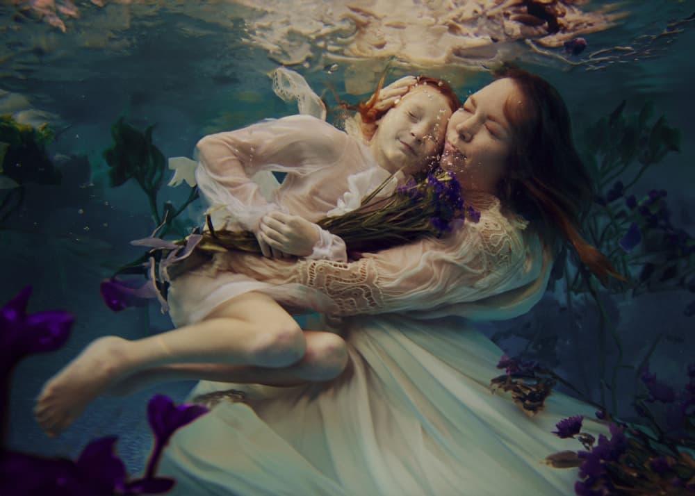 Ethereal Underwater Embrace by Tammy Swarek — canvas wall art