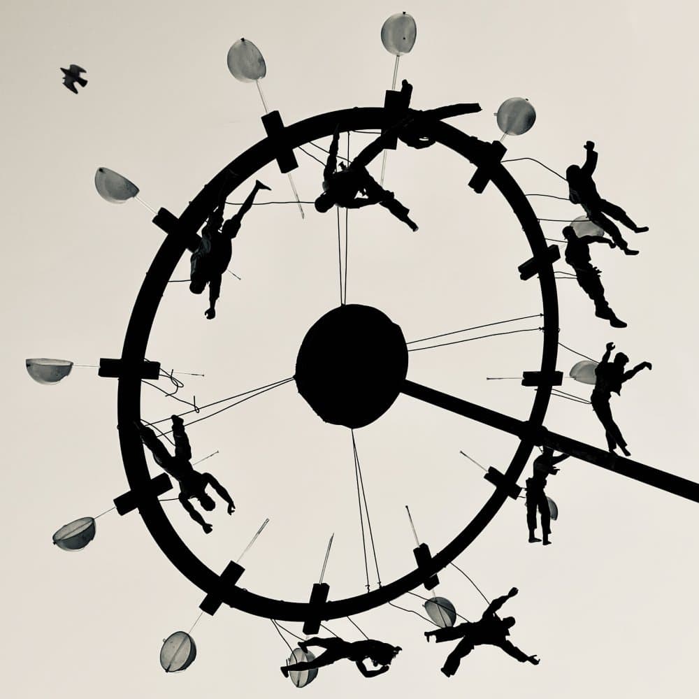 Human Time Clock by Rob Darby — canvas wall art