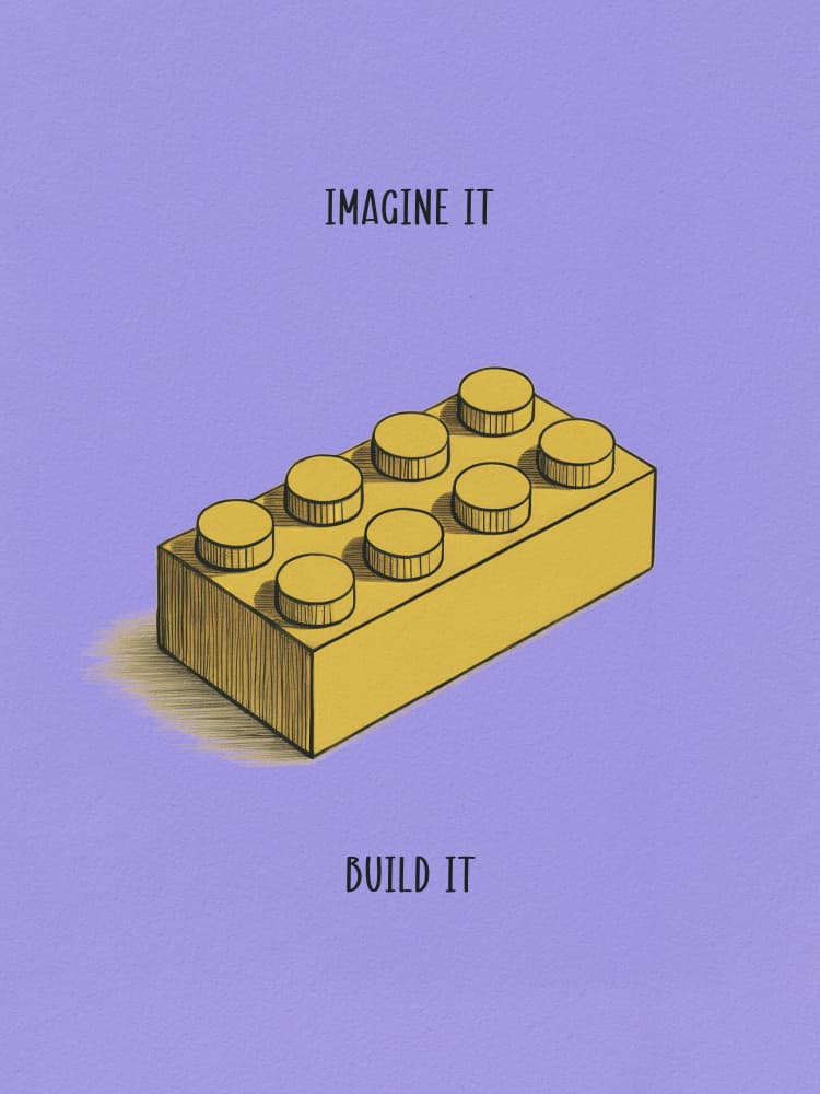 Imagine It Build It by Andreas Magnusson — canvas wall art