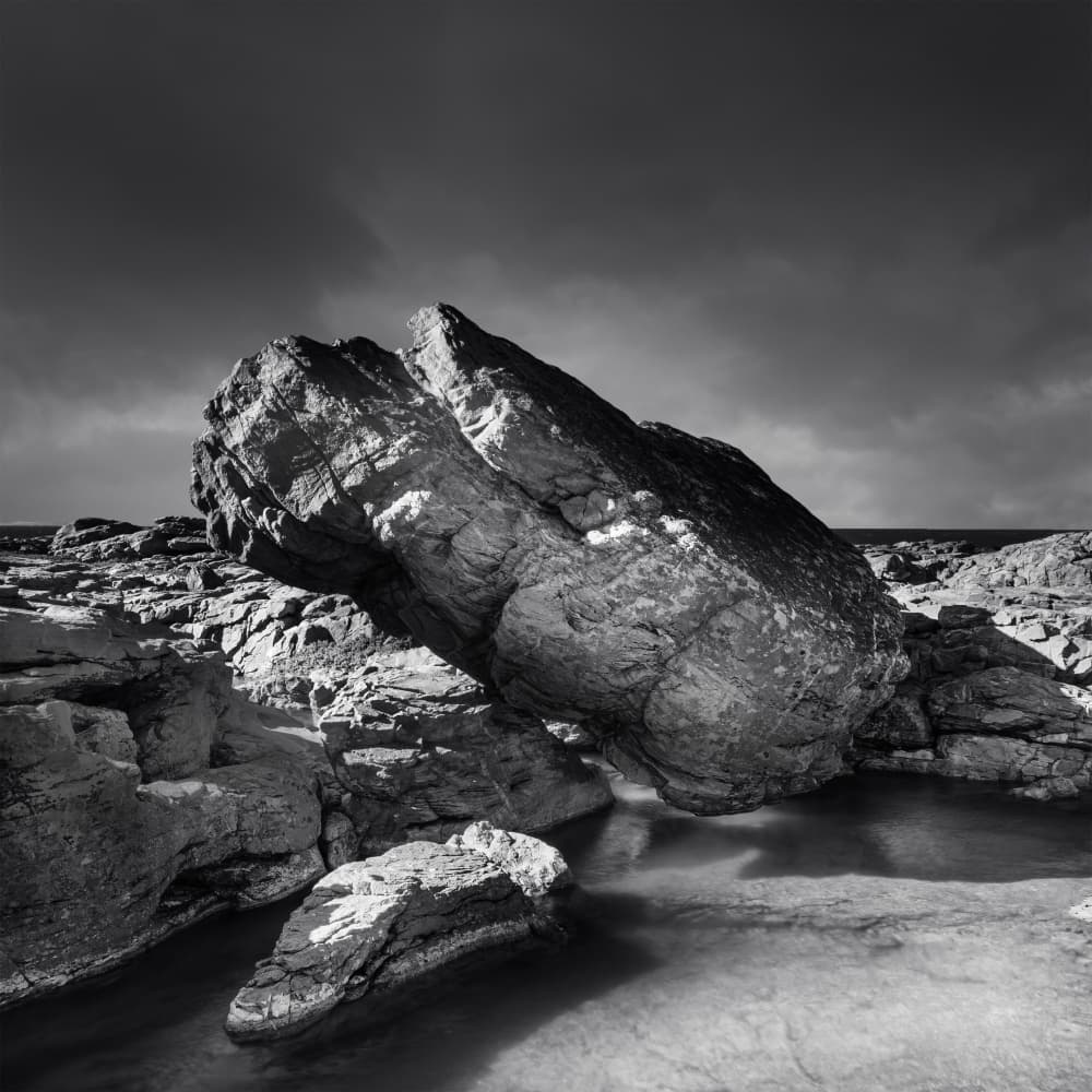 Coastal Boulder Tide Pool by Ray Truter — canvas wall art