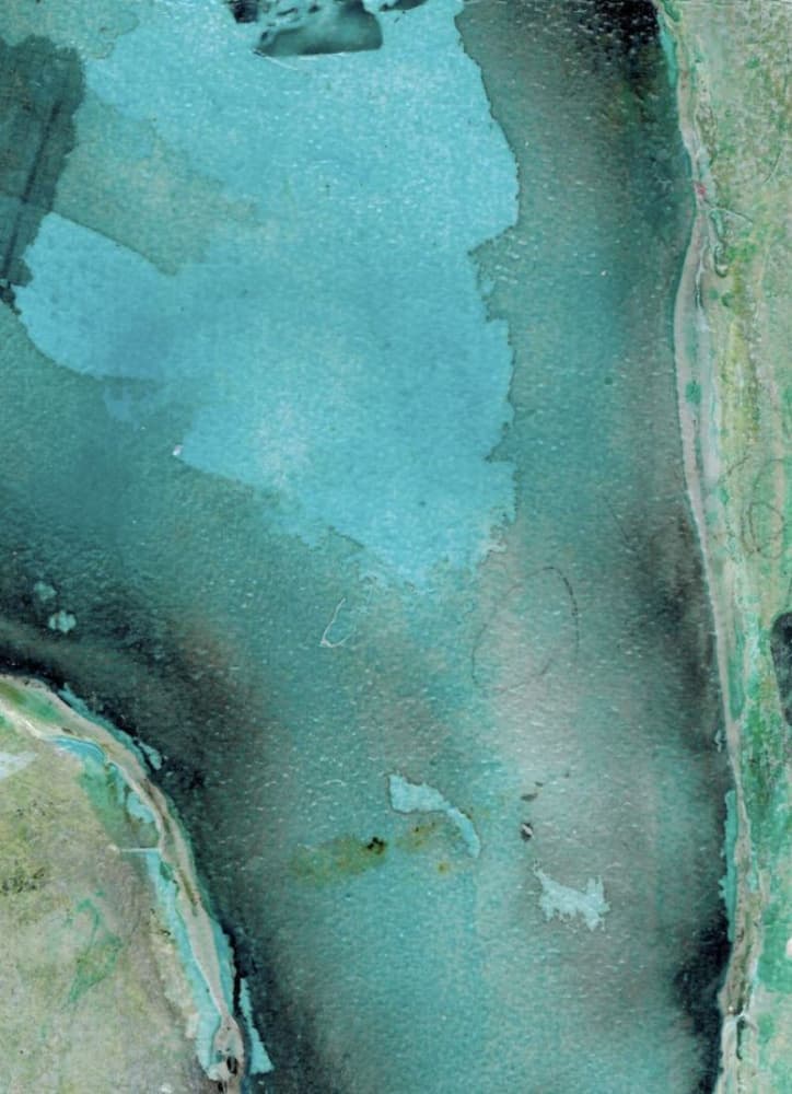 Calm Teal Waters by Deb Chaney — canvas wall art