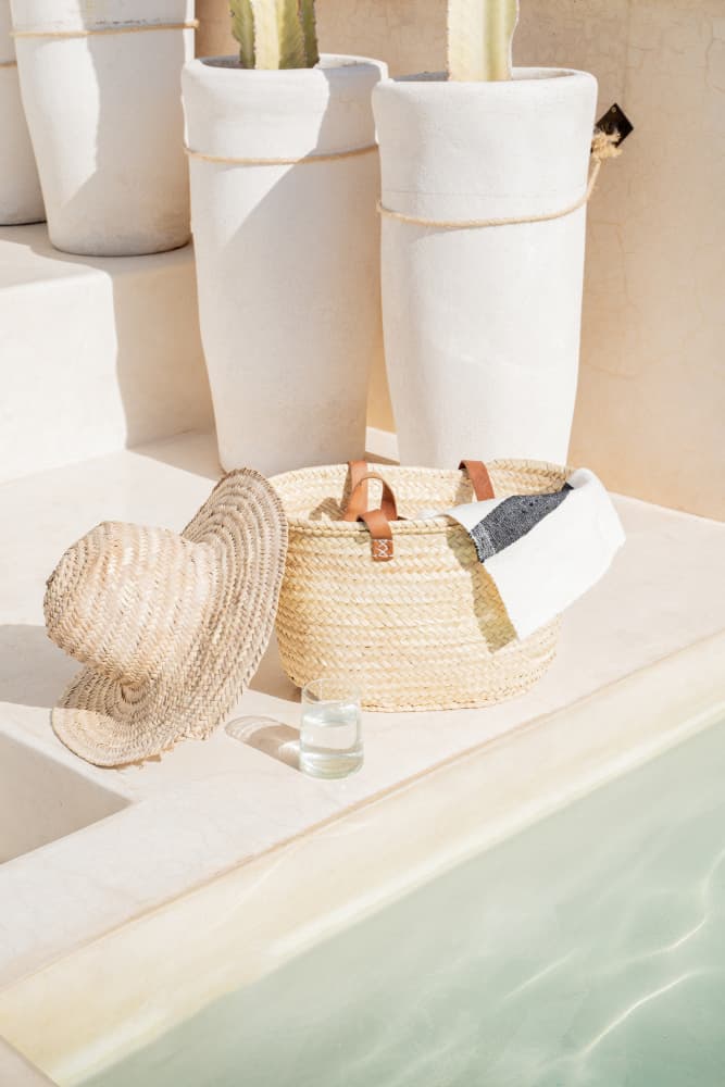Sunny Poolside Escape by Henrike Schenk — canvas wall art