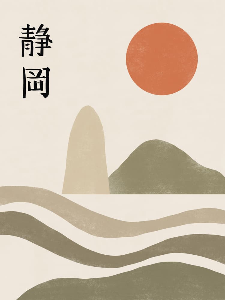 Shizuoka Sun And Waves by Little Dean — canvas wall art
