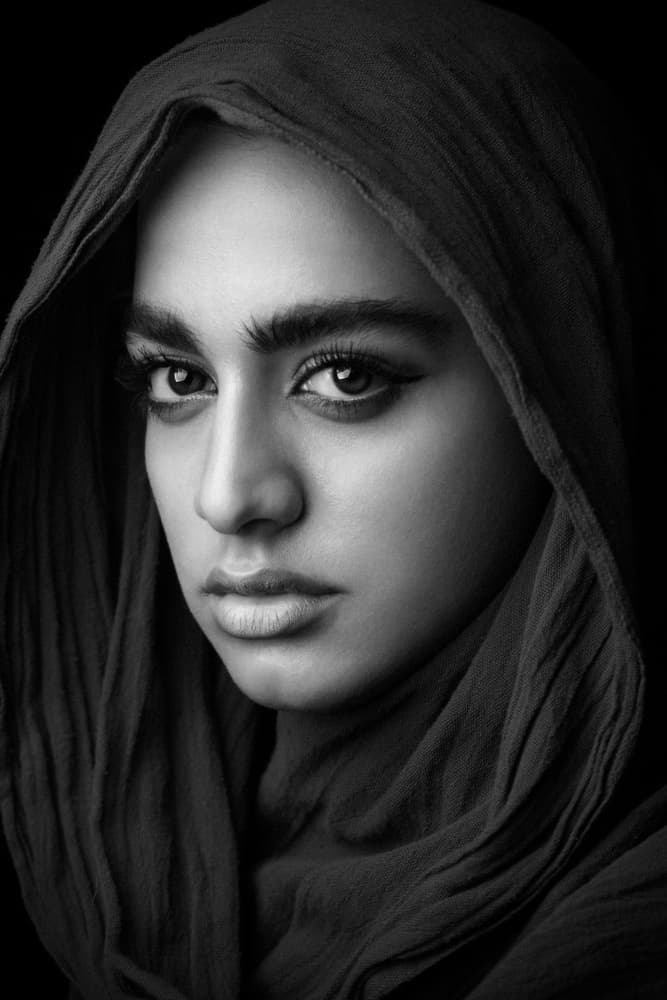 Captivating Woman's Gaze by Mehdi Mokhtari — canvas wall art