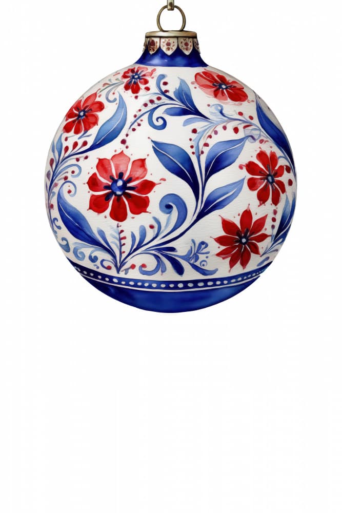 Elegant Floral Ornament by casa cartissi — canvas wall art
