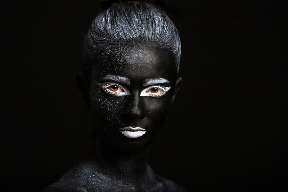 Dramatic Beauty Portrait by Mihai Bogdan R — canvas wall art