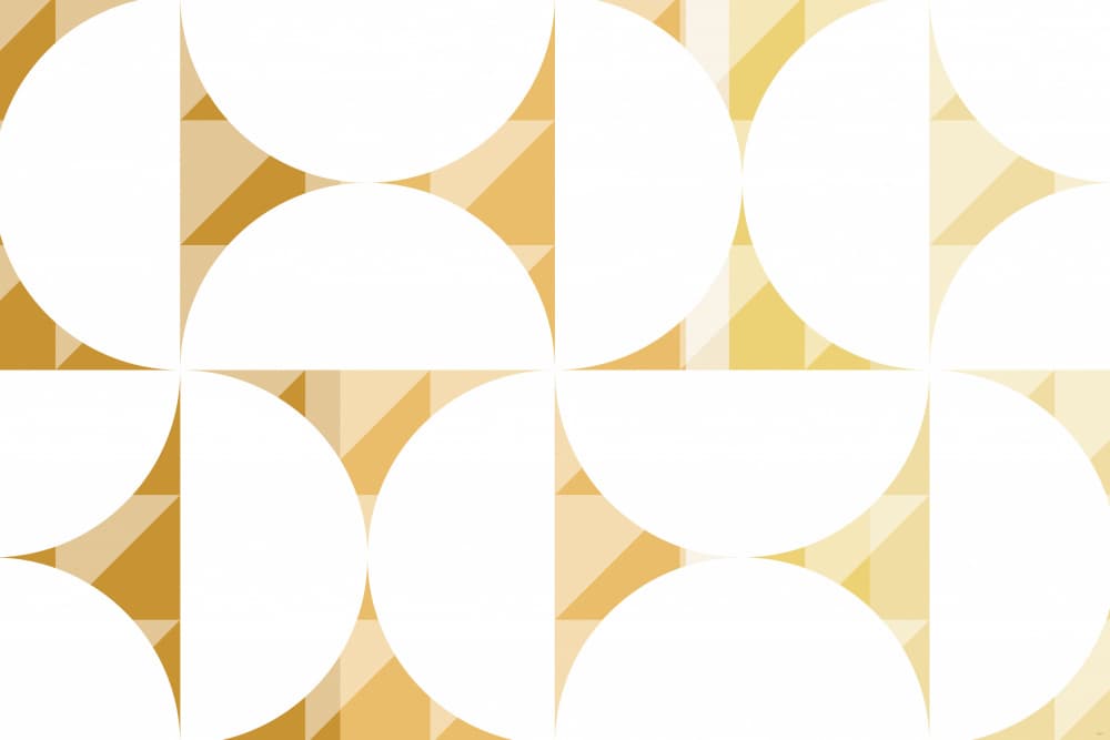 Modern Gold Geometric Pattern by Sue Skellern — canvas wall art