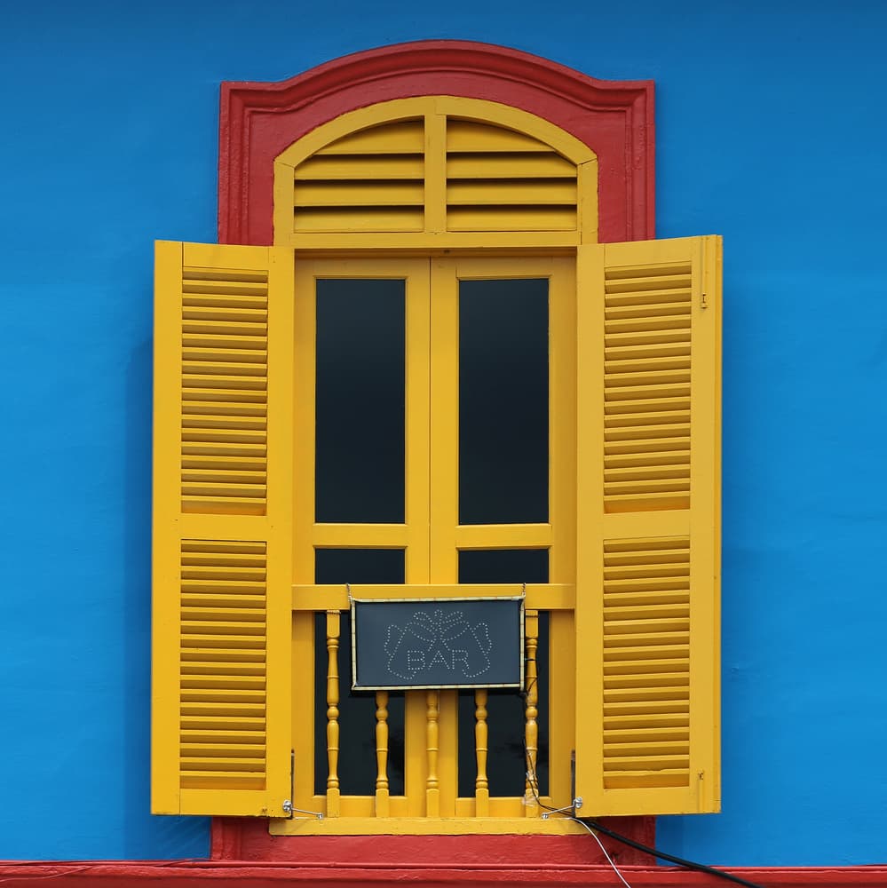 Colorful Yellow Window by Hans-Wolfgang Hawerkamp — canvas wall art