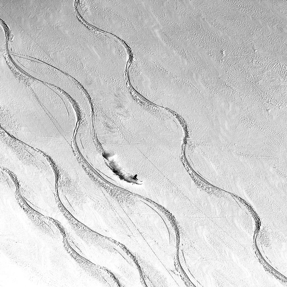 Dynamic Ski Descent by Marcel Rebro — canvas wall art