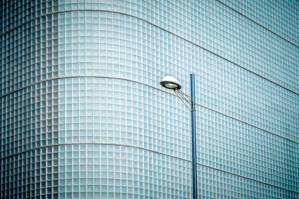 Urban Glass Grid by Els Keurlinckx — canvas wall art