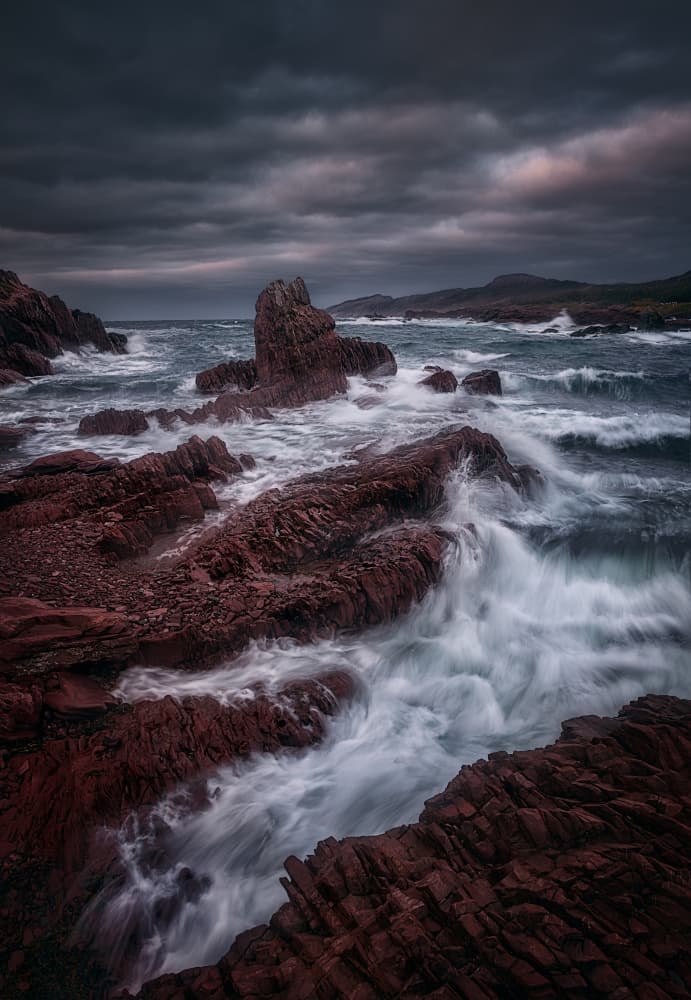 Wild Ocean Waves by Ben.C.L — canvas wall art