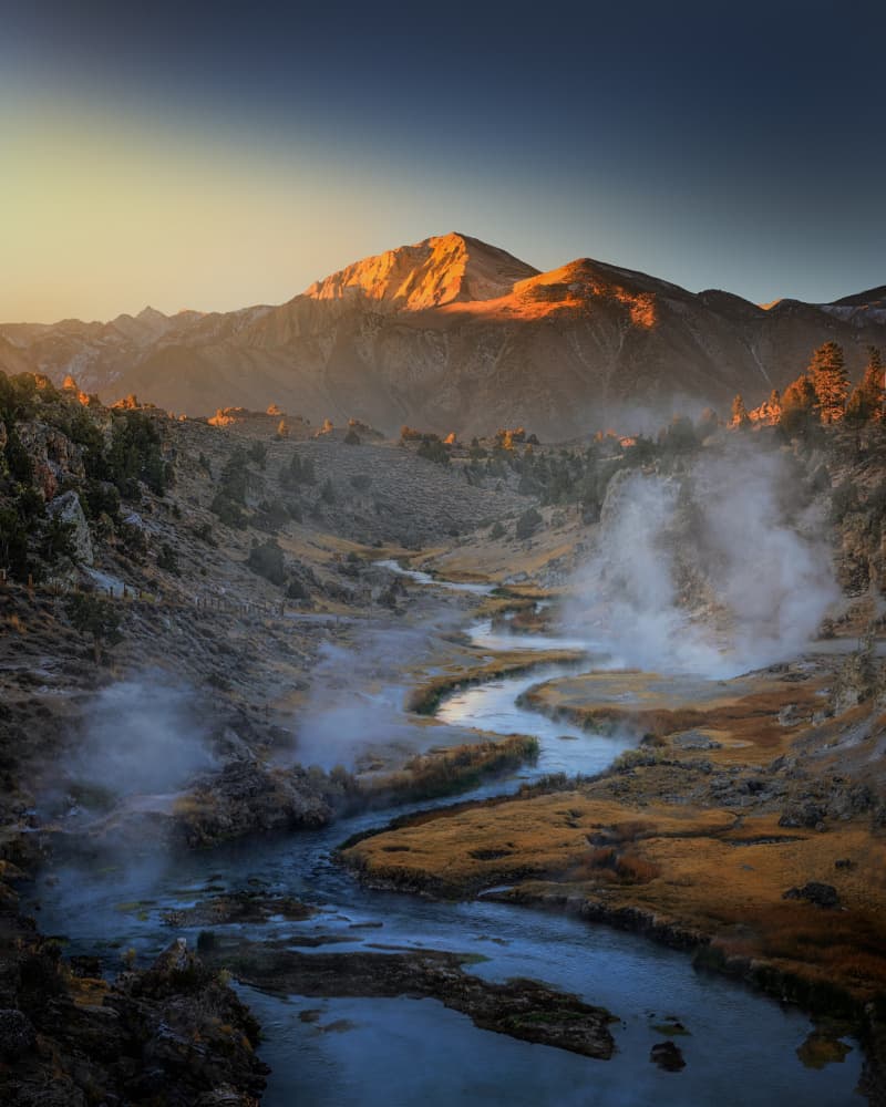 Steaming Mountain Sunrise by Siyu_Wei APA — canvas wall art