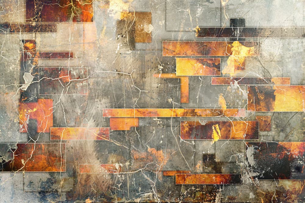 Urban Grunge Abstract by Rafal Kulik — canvas wall art