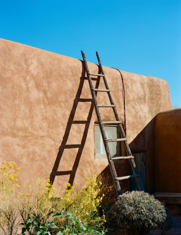Adobe Wall and Ladder by Bethany Young — canvas wall art