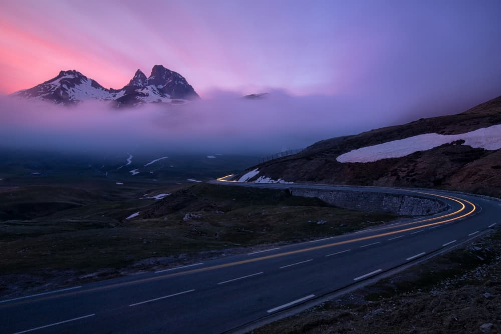 Twilight Mountain Trails by TONY GORAN — canvas wall art