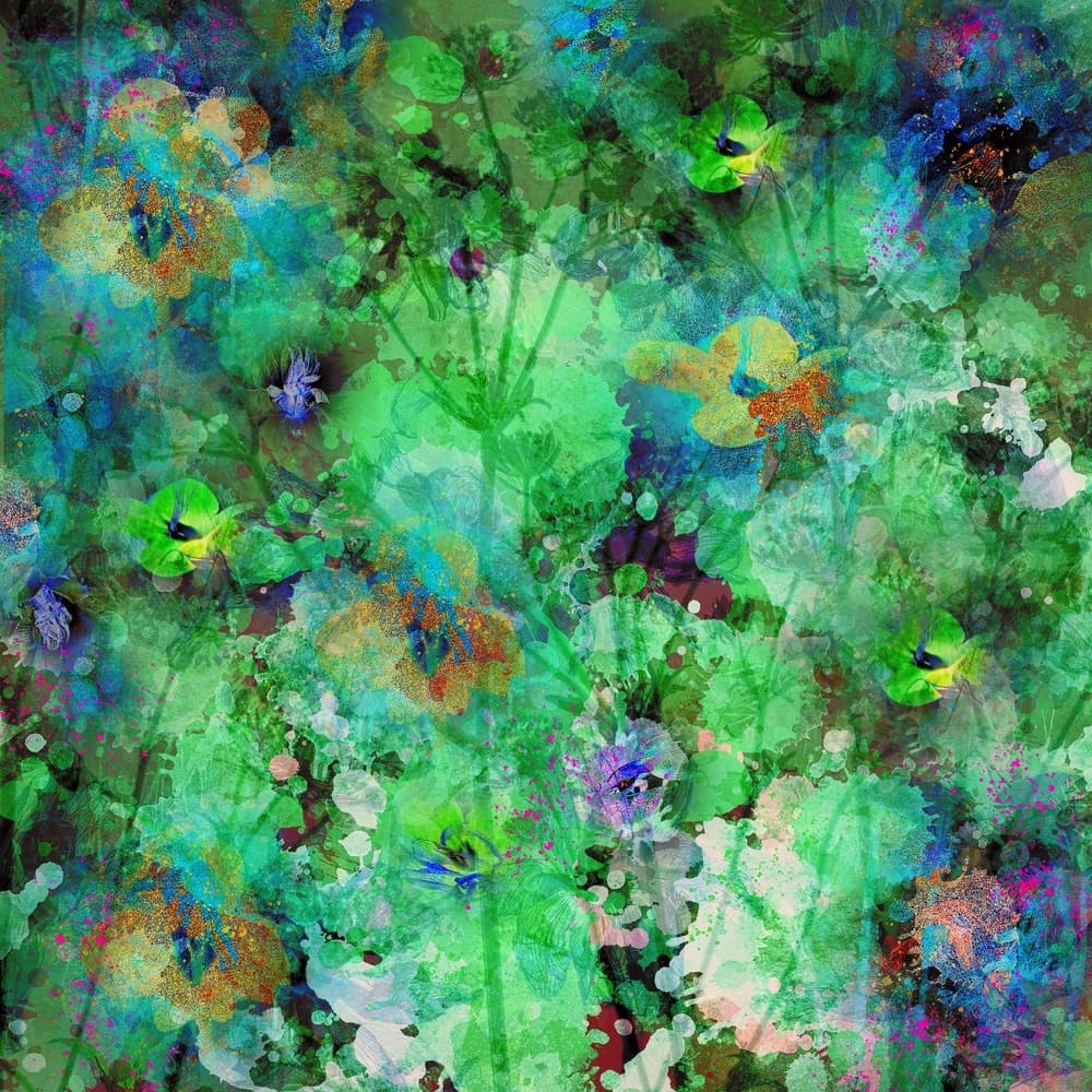 Vibrant Green Garden by Saskia Dingemans — canvas wall art