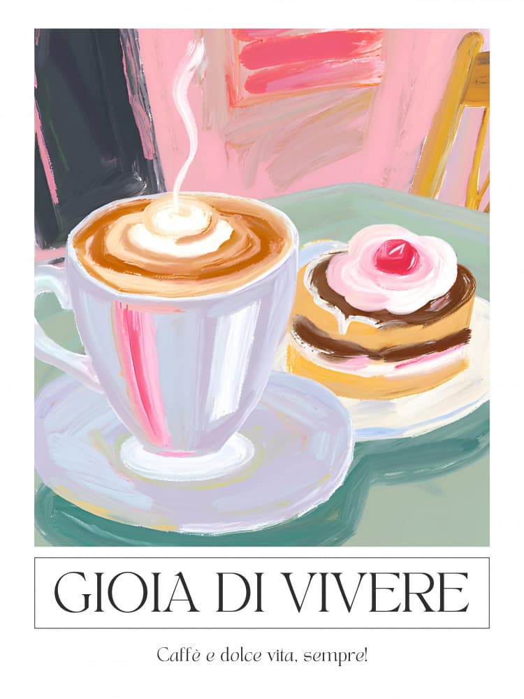 Coffee and Sweet Treat by Ohkimiko — canvas wall art