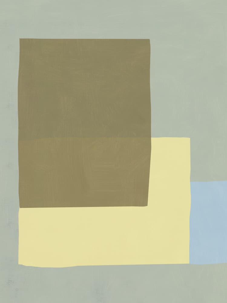 Abstract Color Blocks by Little Dean — canvas wall art